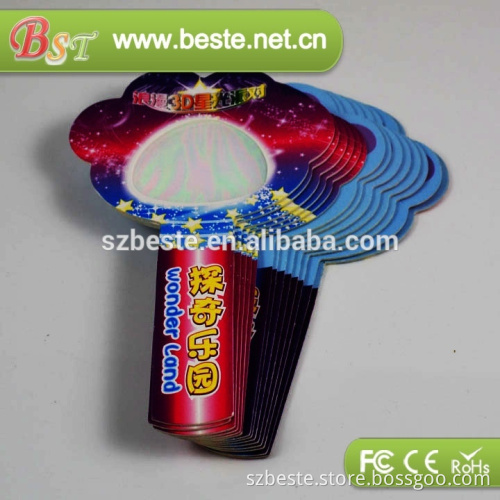 3D Gift! cardboard clean lens paper 3d glasses fireworks glasses